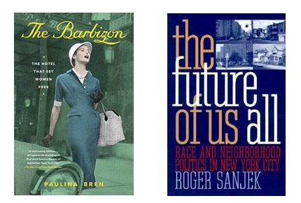 Book cover images for The Barbizon and The Future of Us All. 